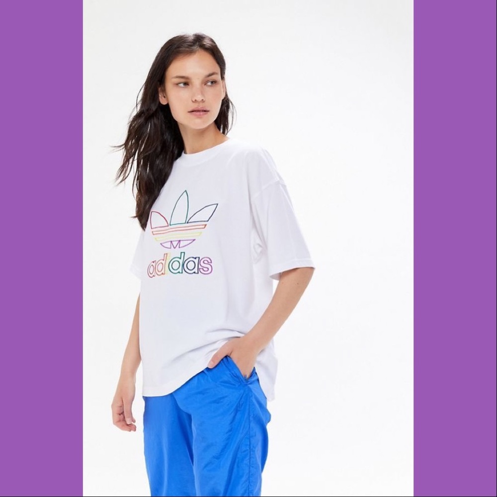 Adidas Rainbow 🌈 Pride Trefoil T-Shirt XXL
